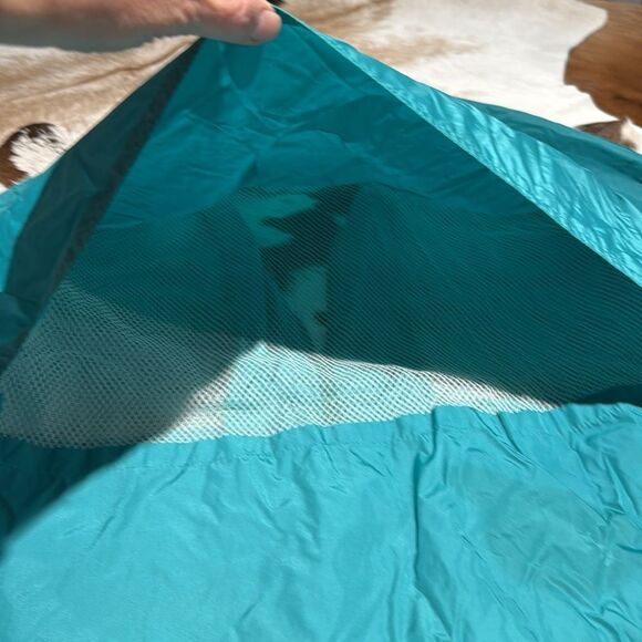 Vintage 80s Woolrich turquoise hooded Teton windbreaker - Picture 6 of 7